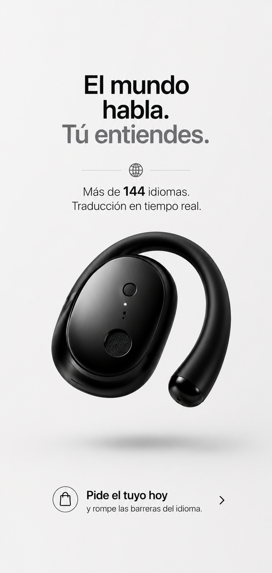 Audífonos Traductores Inteligentes +144 Idiomas – Traducción en Tiempo Real en tus Oídos + Obsequio